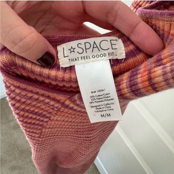 L*Space Women’s Mara Dress Cover Up in Dusk Purple Orange Size Small - Picture 8 of 8